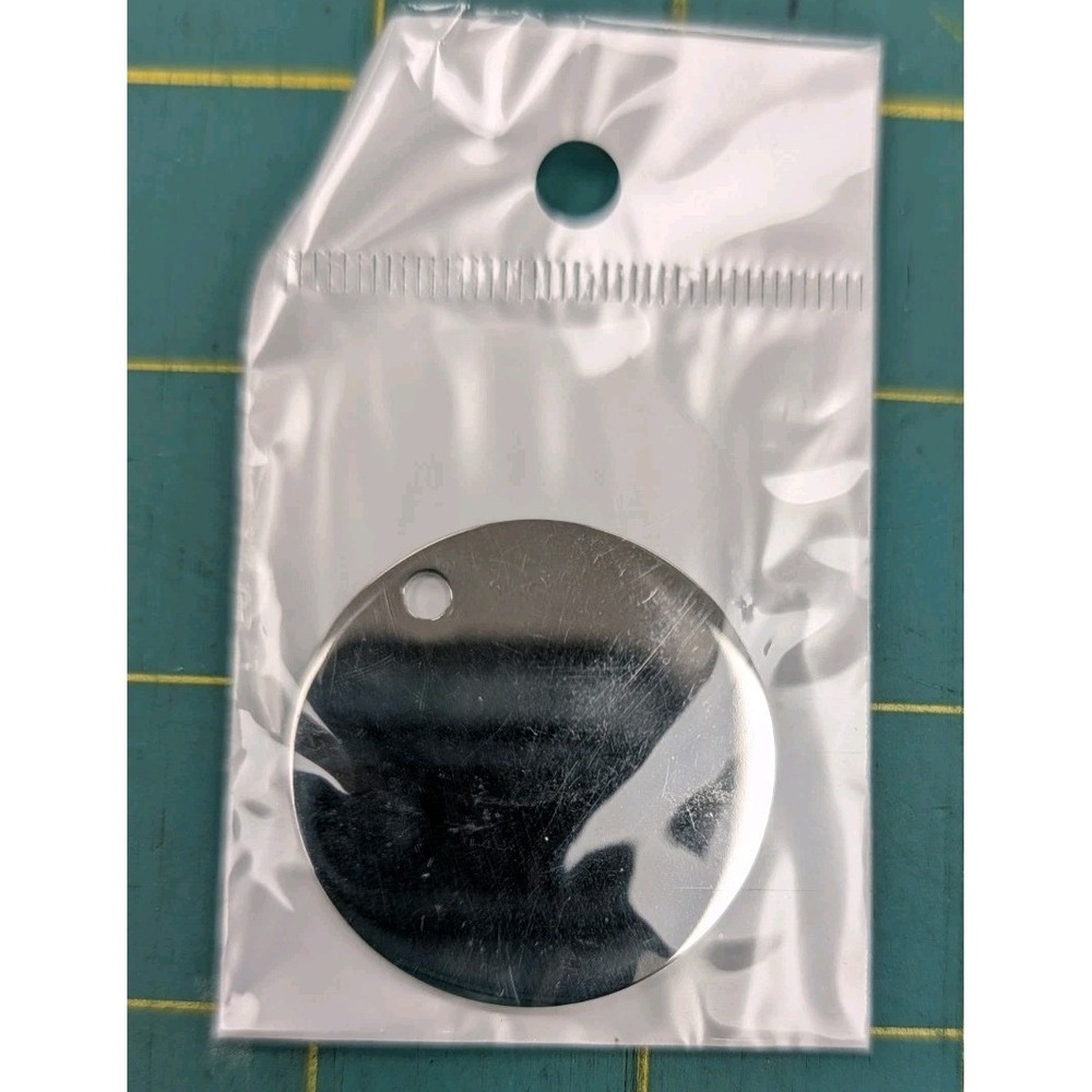 10 Stainless Steel Round Font Fixation Brand Metal Size‎ 1.25 " With Hole NEW - Picture 4 of 5